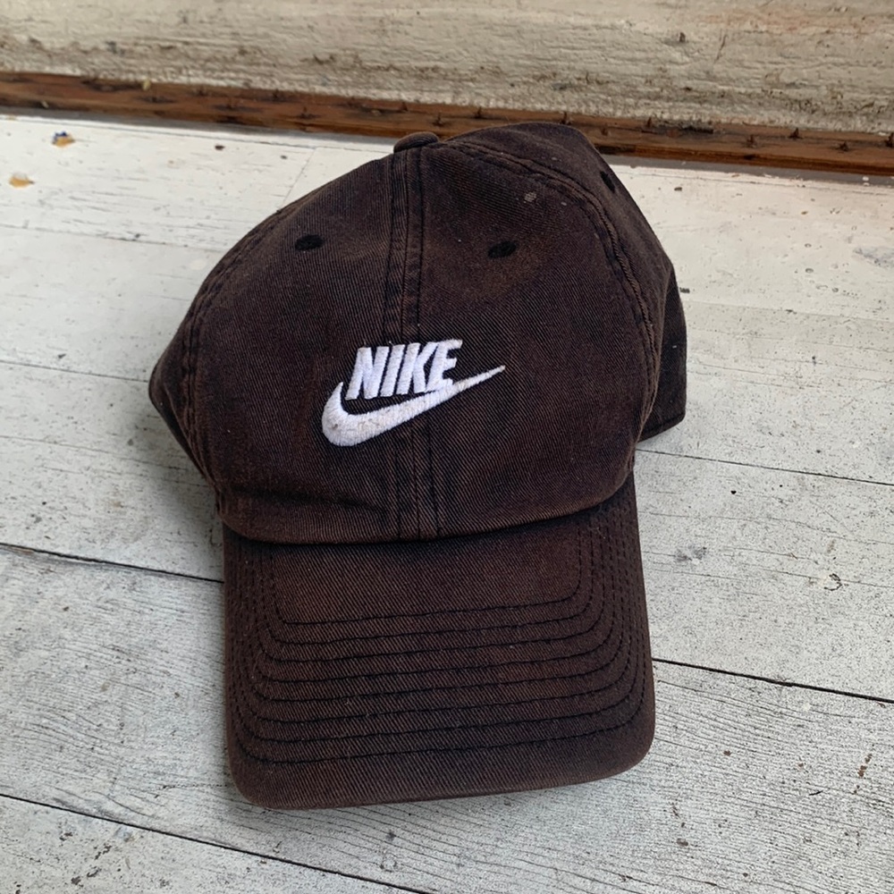 Nike cap. Bleach sprayed